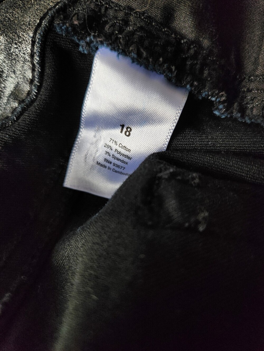 Metallic Silver Plus Sized Skinny Jeans Size 18 By a.n.a. Ana - Picture 5 of 7